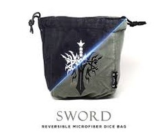 Easy Roller Dice Bag - Sword Reversible Microfber Self-Standing Large